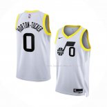 Maillot Utah Jazz Talen Horton-tucker NO 0 Association 2022-23 Blanc