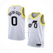 Maillot Utah Jazz Talen Horton-tucker NO 0 Association 2022-23 Blanc