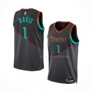 Maillot Washington Wizards Johnny Davis NO 1 Ville 2023-24 Noir