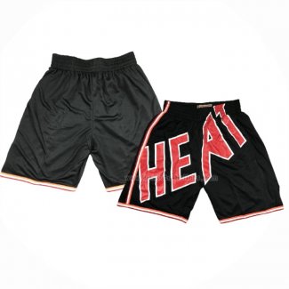 Short Miami Heat Mitchell & Ness Big Face Noir