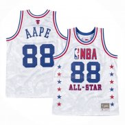 Maillot All Star 1988 AAPE x Mitchell & Ness Blanc