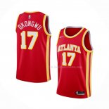 Maillot Atlanta Hawks Onyeka Okongwu NO 17 Icon 2020-21 Rouge