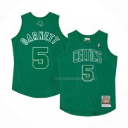 Maillot Boston Celtics Kevin Garnett NO 5 Mitchell & Ness 2012 Vert