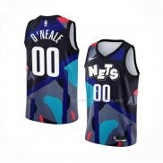 Maillot Brooklyn Nets Royce O'neale NO 00 Ville 2023-24 Noir