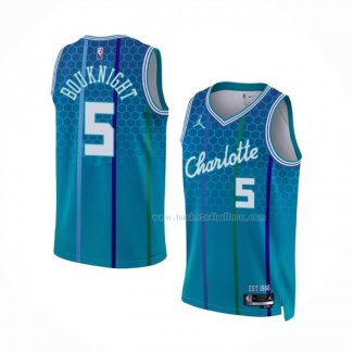 Maillot Charlotte Hornets James Bouknight NO 5 Ville 2021-22 Bleu