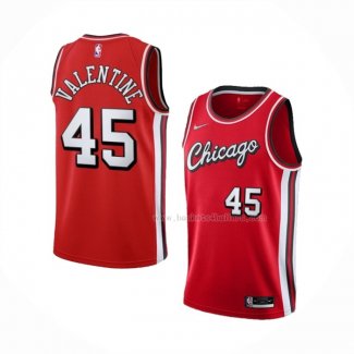 Maillot Chicago Bulls Denzel Valentine NO 45 Ville 2021-22 Rouge