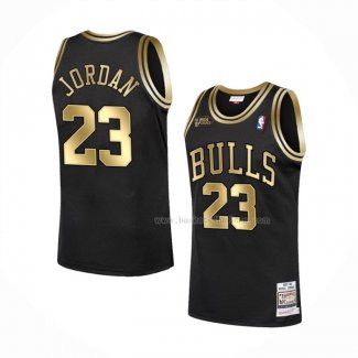 Maillot Chicago Bulls Michael Jordan NO 23 1998 NBA Fianls Retro Noir