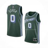 Maillot Detroit Pistons Jalen Duren NO 0 Ville 2022-23 Vert