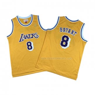 Maillot Enfant Los Angeles Lakers Kobe Bryant NO 8 Icon 2018-19 Jaune