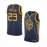 Maillot Golden State Warriors Draymond Green NO 23 Ville 2018-19 Bleu