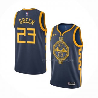 Maillot Golden State Warriors Draymond Green NO 23 Ville 2018-19 Bleu