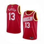 Maillot Houston Rockets James Harden NO 13 Hardwood Classics Rouge