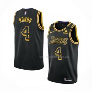 Maillot Los Angeles Lakers Rajon Rondo NO 4 Mamba 2021-22 Noir