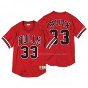 Maillot Manga Corta Chicago Bulls Scottie Pippen NO 33 Rouge