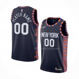 Maillot New York Knicks Personnalise Ville Edition 2019-20 Bleu