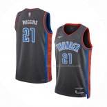 Maillot Oklahoma City Thunder Aaron Wiggins NO 21 Ville 2022-23 Gris