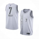 Maillot Oklahoma City Thunder Darius Bazley NO 7 Ville 2021-22 Blanc