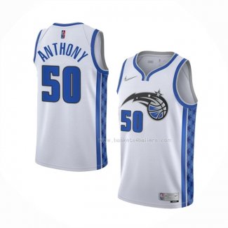 Maillot Orlando Magic Cole Anthony NO 50 Earned 2020-21 Blanc