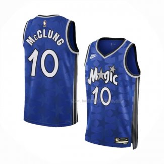 Maillot Orlando Magic Mac Mcclung NO 10 Classic 2023-24 Bleu