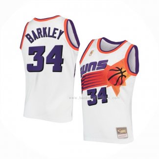 Maillot Phoenix Suns Charles Barkley NO 34 Mitchell & Ness 1992-93 Blanc