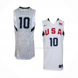 Maillot USA 2008 Kobe Bryant NO 10 Blanc