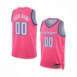 Maillot Washington Wizards Personnalise Ville 2022-23 Rosa