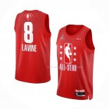 Maillot All Star 2022 Chicago Bulls Zach Lavine NO 8 Granate