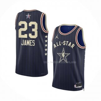 Maillot All Star 2024 Los Angeles Lakers LeBron James NO 23 Bleu