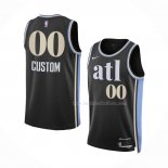 Maillot Atlanta Hawks Personnalise Ville 2023-24 Noir