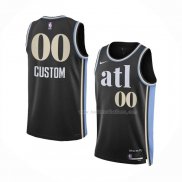 Maillot Atlanta Hawks Personnalise Ville 2023-24 Noir