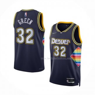 Maillot Denver Nuggets Jeff Green NO 32 Ville 2021-22 Bleu