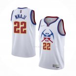 Maillot Denver Nuggets Zeke Nnaji NO 22 Earned 2020-21 Blanc