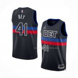 Maillot Detroit Pistons Saddiq Bey NO 41 Statement 2022-23 Noir