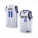 Maillot Enfant Dallas Mavericks Kyrie Irving NO 11 Association 2022-23 Blanc