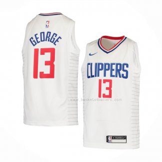 Maillot Enfant Los Angeles Clippers Paul George NO 2 Association 2020-21 Blanc