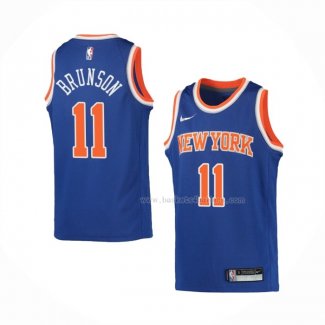 Maillot Enfant New York Knicks Jalen Brunson NO 11 Icon 2022-23 Bleu