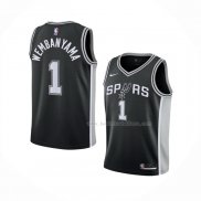 Maillot Enfant San Antonio Spurs Victor Wembanyama NO 1 Icon 2022-23 Noir