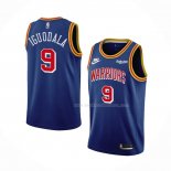 Maillot Golden State Warriors Andre Iguodala NO 9 75th Anniversary Bleu