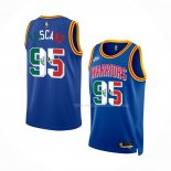 Maillot Golden State Warriors Juan Toscano-Anderson NO 95 Classic Royal Special Mexico Edition Bleu