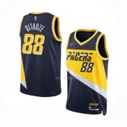 Maillot Indiana Pacers Goga Bitadze NO 88 Ville 2021-22 Bleu