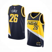 Maillot Indiana Pacers Jeremy Lamb NO 26 Ville 2021-22 Bleu