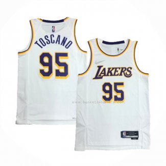 Maillot Los Angeles Lakers Juan Toscano-Anderson NO 95 Association 2021-22 Blanc