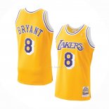 Maillot Los Angeles Lakers Kobe Bryant NO 8 Mitchell & Ness 1996-97 Jaune