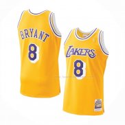 Maillot Los Angeles Lakers Kobe Bryant NO 8 Mitchell & Ness 1996-97 Jaune