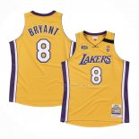 Maillot Los Angeles Lakers Kobe Bryant NO 8 Mitchell & Ness 1999-00 Jaune