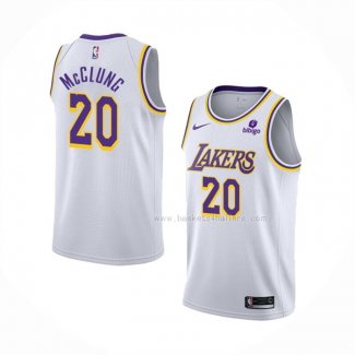 Maillot Los Angeles Lakers Mac Mcclung NO 20 Association 2021-22 Blanc