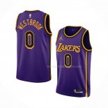 Maillot Los Angeles Lakers Russell Westbrook NO 0 Statement 2022-23 Volet