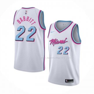 Maillot Miami Heat Jimmy Butler NO 22 Ville 2019 Blanc