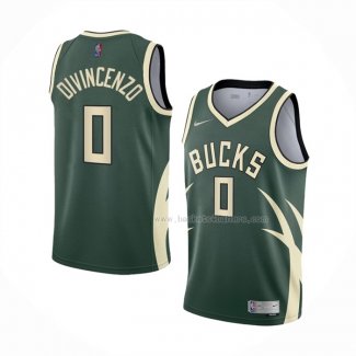 Maillot Milwaukee Bucks Donte Divincenzo NO 0 Earned 2020-21 Vert