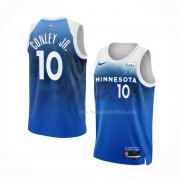 Maillot Minnesota Timberwolves Mike Conley JR. NO 10 Ville 2023-24 Bleu